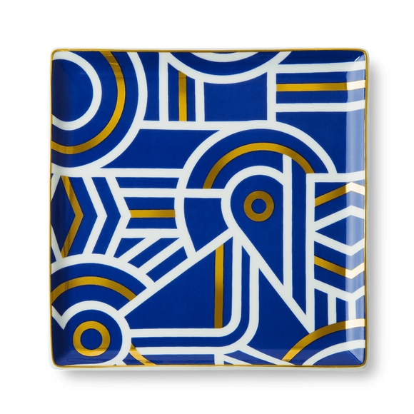Porzellan Tablett / Greco / 15,5 x 15,5 cm
