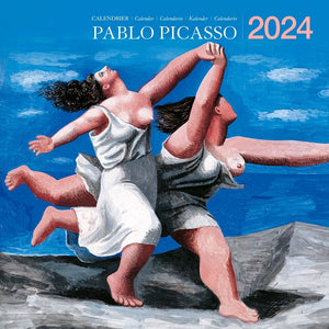 Kalender / 2024 / Picasso / Deux femmes courant sur la plage / 30 x 30 cm