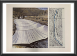 Kunstdruck / Christo / Over the River VII above / 60 x 80 cm
