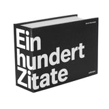 Postkartenbuch / Einhundert Zitate / schwarz