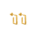Ohrstecker / LIGNIS / 24K vergoldet / 1,3 cm