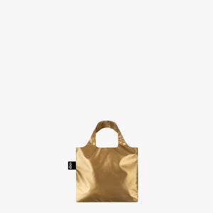 Einkaufstasche / mini / LOQI / gold metallic / 20 x 18 cm