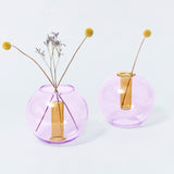 Vase / buble / med / lilac-peach
