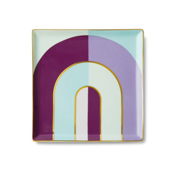 Porcelain shelf / Vide Poche / Riviera / 15.5 x 15.5 cm