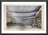 Kunstdruck / Christo / Over the River IV underneath / 50 x 76 cm