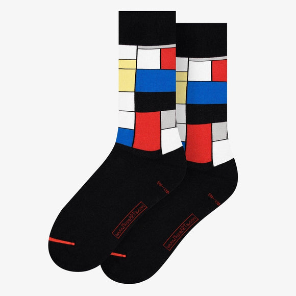 Socke / Mondrian / Composition with Red, Blue and Yellow / EU 40-46 | UK 6½-11 | US 9-13½