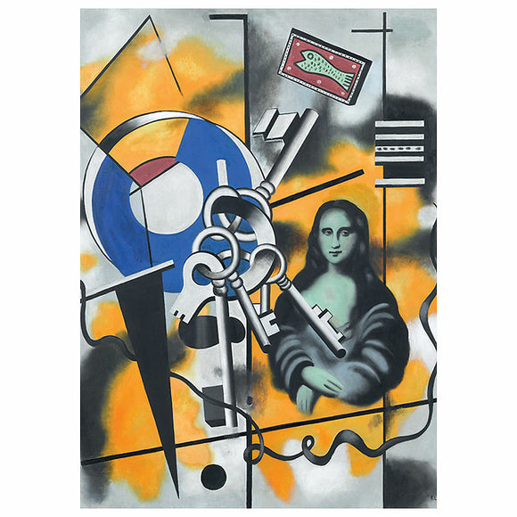 Poster / Leger / La Joconde aux cles / Die Mona Lisa mit den Schlüsseln 50 x 70 cm