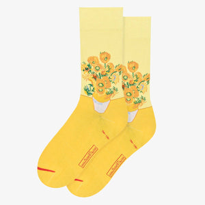 Socke / van Gogh / Sonnenblumen / Gelb / EU 36-40 | UK 3½-6½ | US 6-9