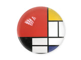 Briefbeschwerer / Mondrian / Composition / Glas / 8 cm