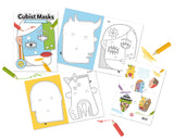 Cubist Masks Colouring Book