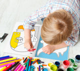 Cubist Masks Colouring Book