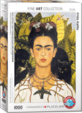 Puzzle / Kahlo / Selbstporträt mit Dornenkette und Kolibri / 1000 Teile