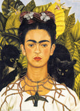 Puzzle / Kahlo / Selbstporträt mit Dornenkette und Kolibri / 1000 Teile