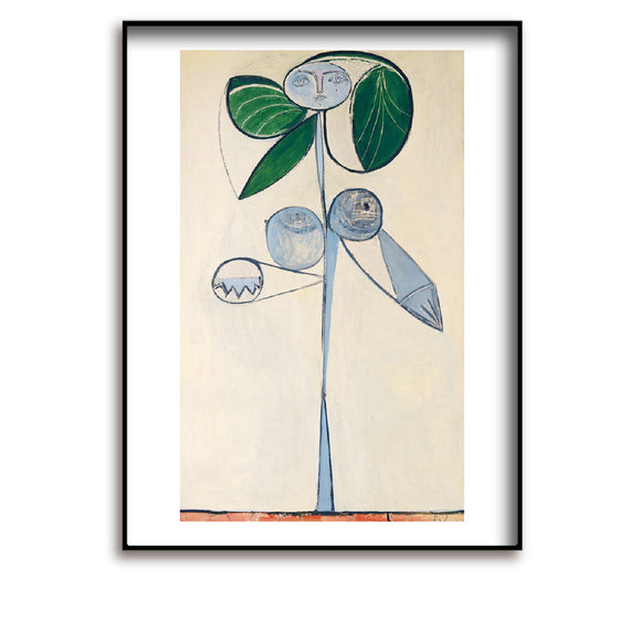 Art Print / Picasso / Limited Edition / Woman Flower (Francoise Gilot), 1946 / 60 x 80 cm