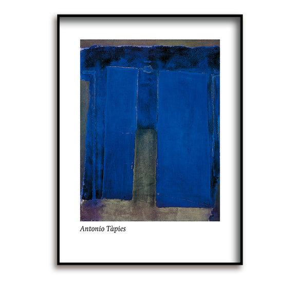 Druck / Antoni Tàpies / Composition ultramarine / 80 x 60 cm