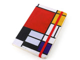 Notizbuch A6 / Mondrian / Compositionn / Verschlussgummi