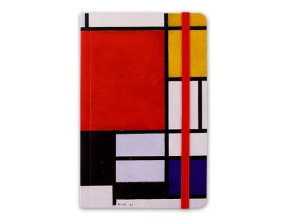 Notizbuch A6 / Mondrian / Compositionn / Verschlussgummi