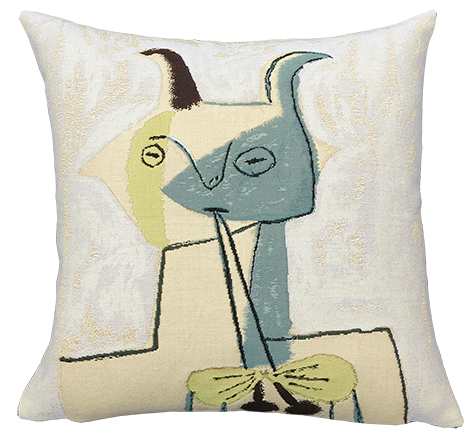 Cushion cover / Picasso / Faune jaune et bleu jouant de la diaule (1946) / 45 x 45 cm