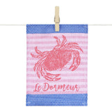 Mini cloth napkins "Mer" / sea motifs / set of 6