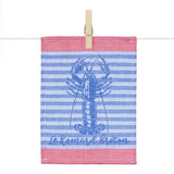 Mini cloth napkins "Mer" / sea motifs / set of 6