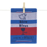 Mini cloth napkins "Vins" / wine motifs / set of 6