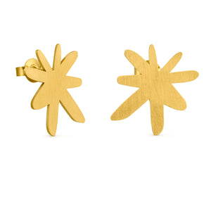Ohrringe / Miró / "Parler Seul" / 24K vergoldet / 1,6 x 1,7 cm / Joidart