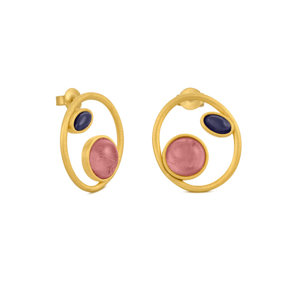 Earrings / ALEGRIA / 24K gold plated / 2.2 cm / Joidart