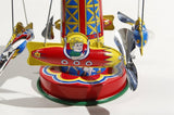 Tin toy / carousel / with spaceships