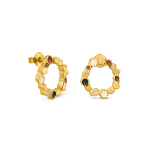 Earrings / AURA / 24K gold plated / 2 cm / Joidart