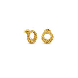 Ear studs / STARDUST / 24K gold plated / 1.2 cm / Joidart