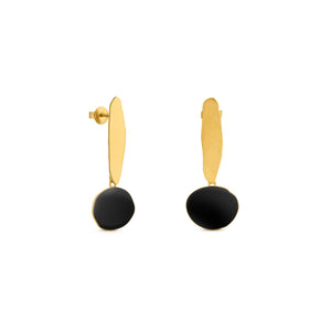 Earrings / Miró / 24K gold plated / 3.8 x 1.5 cm / Joidart