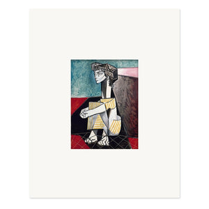 Postkarte / mit Passepartout / Picasso / Jacqueline aux mains croisées / 20 x 25 cm