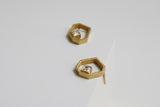 Earrings / GEODA / 24K gold plated / 1.4 cm / Joidart