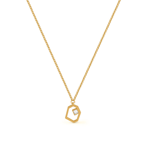 Chain / GEODA / 24K gold plated / 42 cm + 1.4 cm / Joidart
