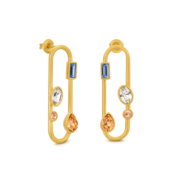 Earrings / MEDES / 24K gold plated / medium / 3.3 cm / Joidart