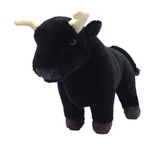 Soft toy / bull / black / 30 cm