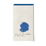 Notizblock / Miró / blauer Punkt / Ceci est la couleur / 50 Blatt / 14,5 x 8 cm