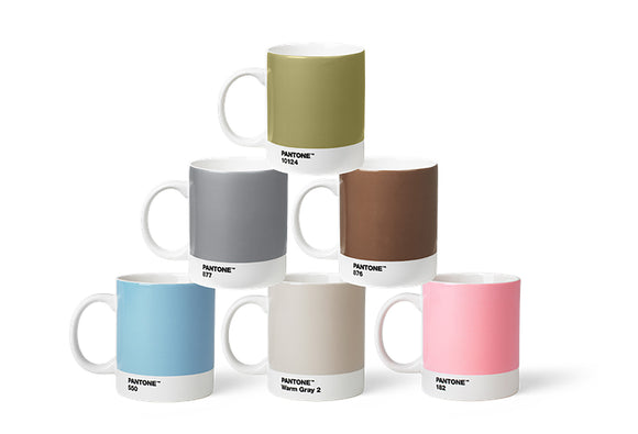 Coffee mug / porcelain / Pantone / PASTEL / set of 6 / 375ml 