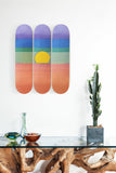 Skateboard / 3er Set / Sunset / Andy Warhol / orange