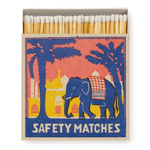 Matches / square / Pink Elephant / 11 x 11 cm