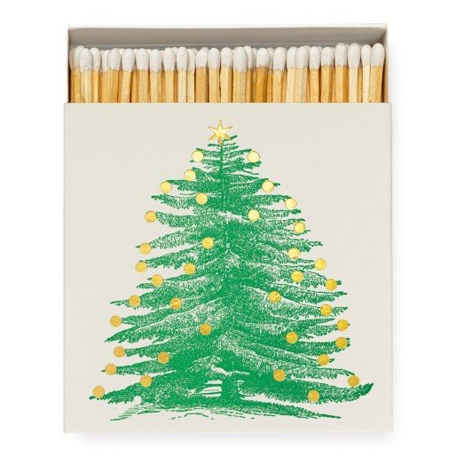 Matches / square / Christmas tree / 11 x 11 cm