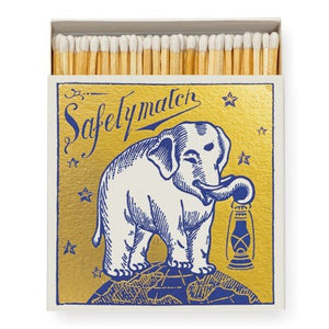 Matches / square / Gold Elephant / 11 x 11 cm