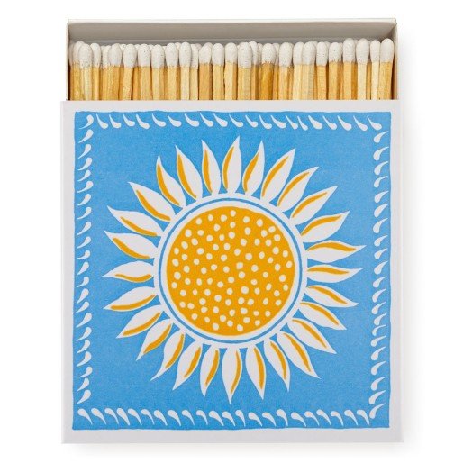 Matches / square / sunflower / 11 x 11 cm