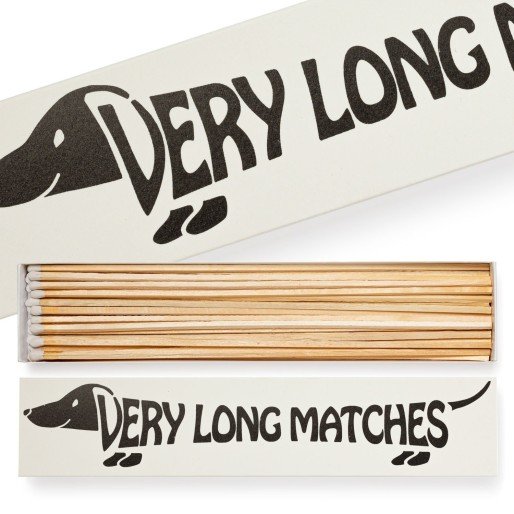 Matches / long / dachshund / 29 x 6 cm