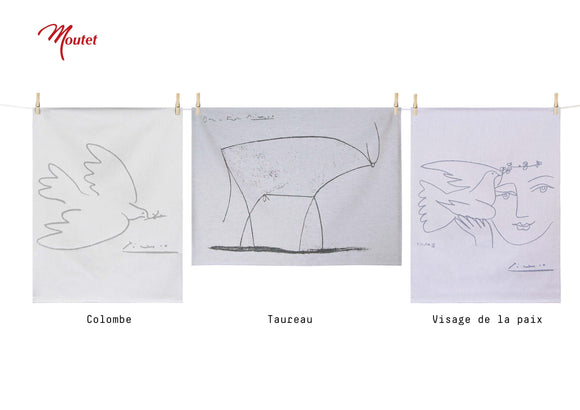 Geschirrhandtuch aus Frankreich / Picasso / 3er Set / 50 x 70 cm