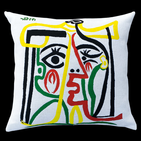 Housse de coussin / Picasso / Tête de femme (1962) / 45 x 45 cm
