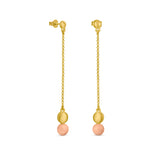Earrings / CODOLS / 24k gold plated / 4.8 x 0.8 cm / Murano glass / Joidart
