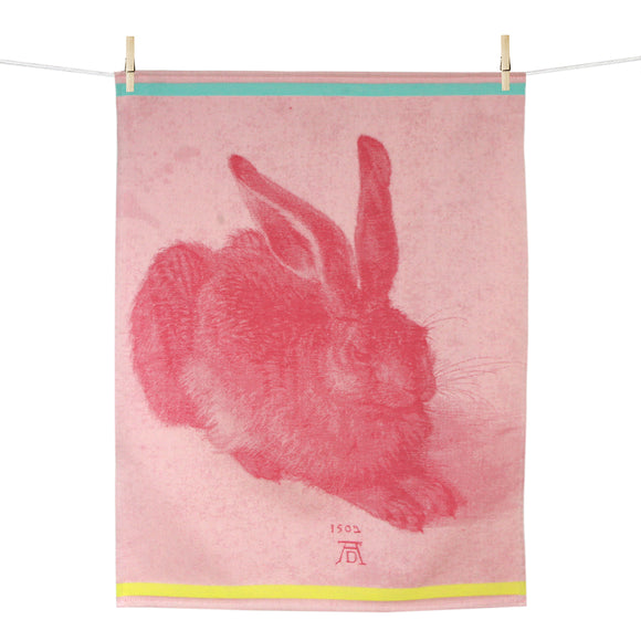 Tea towel from France / Dürer rabbit / 50 x 70 cm