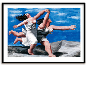 Poster / Picasso / Deux femmes courant sur la plage / 50 x 70 cm