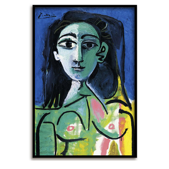 Reproduction d'Art / Picasso / Edition Limitée / Buste de Femme (Jacqueline), 1963 / 66 x 98 cm